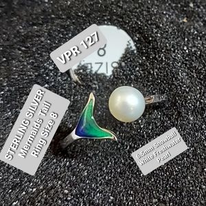 VANTEL STERLING SILVER MERMAIDS TAIL RING SIZE 8